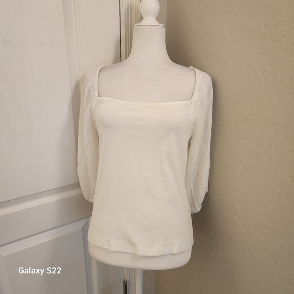 Sanctuary Tops - Sanctuary White Blouse. NWT. Size Large